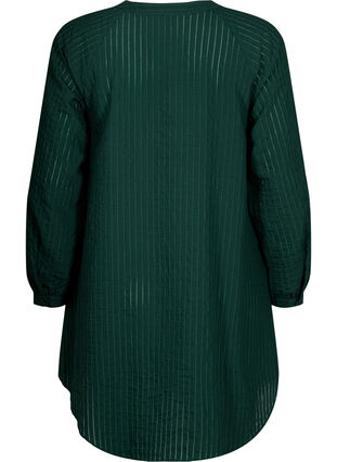 Dluga wiskozowa koszula z wzorem w paski, Scarab, Packshot image number 1
