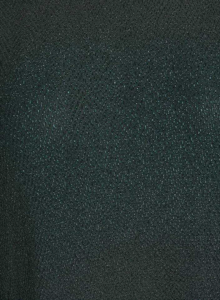 Krótka sukienka z blyszczacym wzorem, Zielony, Packshot image number 2