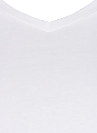 Podstawowa, gladka bawelniana koszulka, Bright White, Packshot image number 2