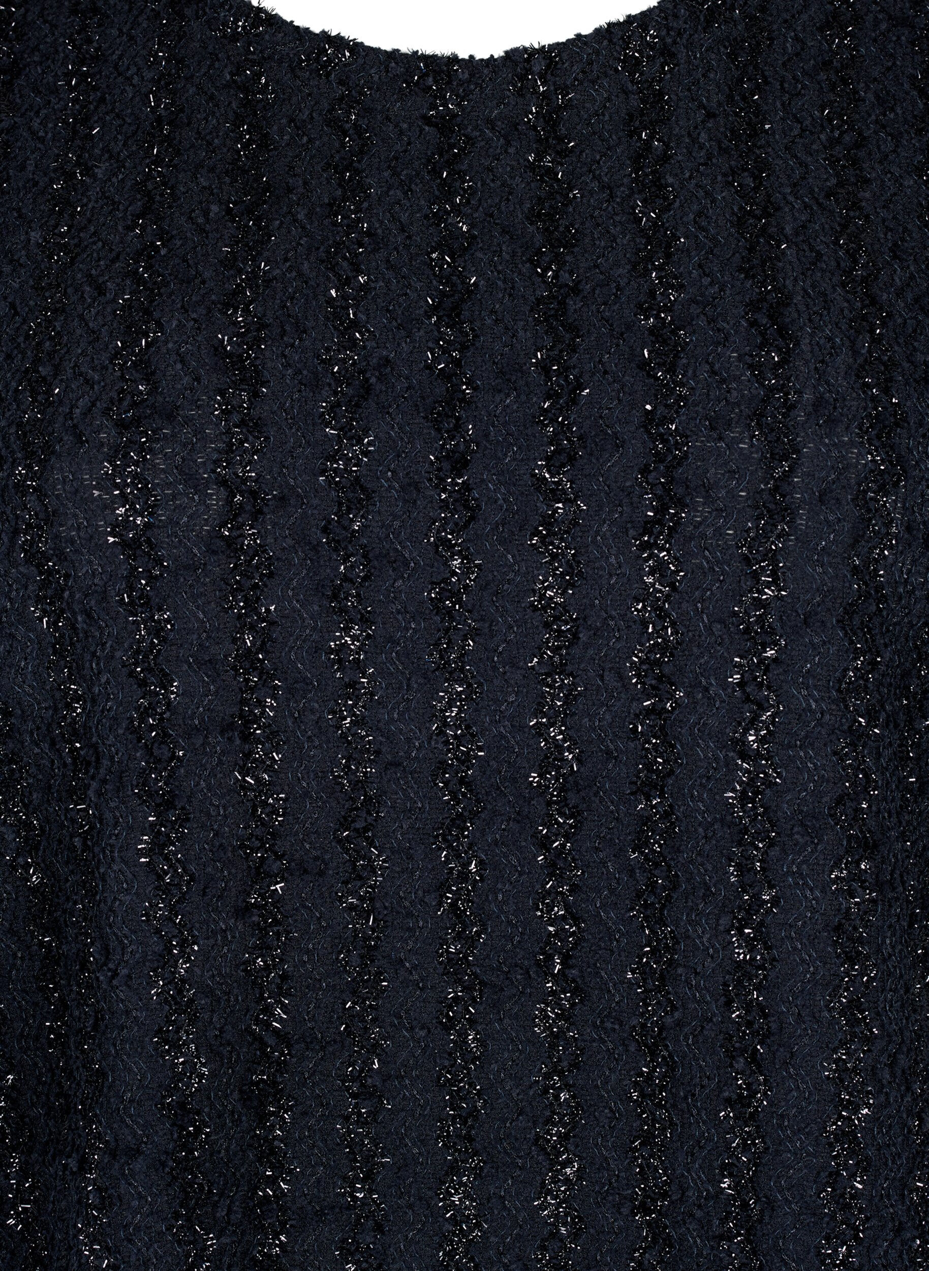 Zizzi Bluzka z polyskujaca struktura, Czarne, Packshot image number 2