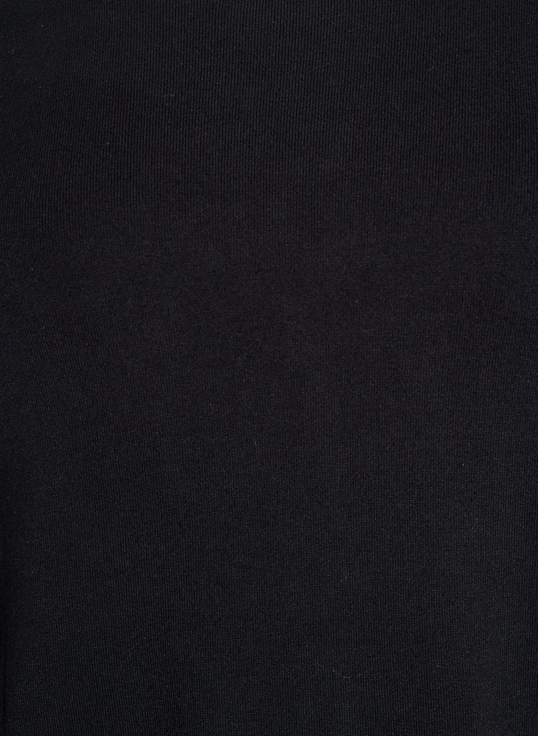 Zizzi Dzianinowa bluzka z kr&oacute;tkim rekawem z wiskozy, Czarne, Packshot image number 2