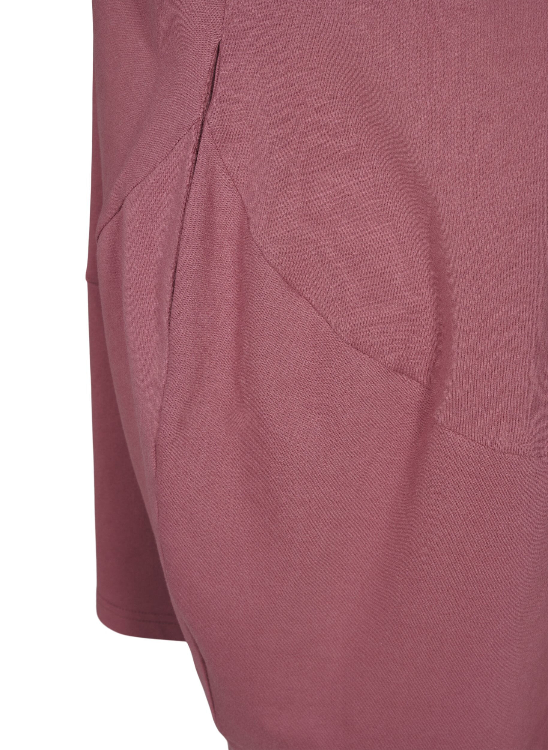 Zizzi Bawelniana sukienka balonowa z kieszeniami, R&oacute;żowy, Packshot image number 4