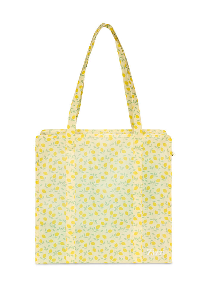 Torba na zakupy z suwakiem, Ż&oacute;łty, Packshot image number 1