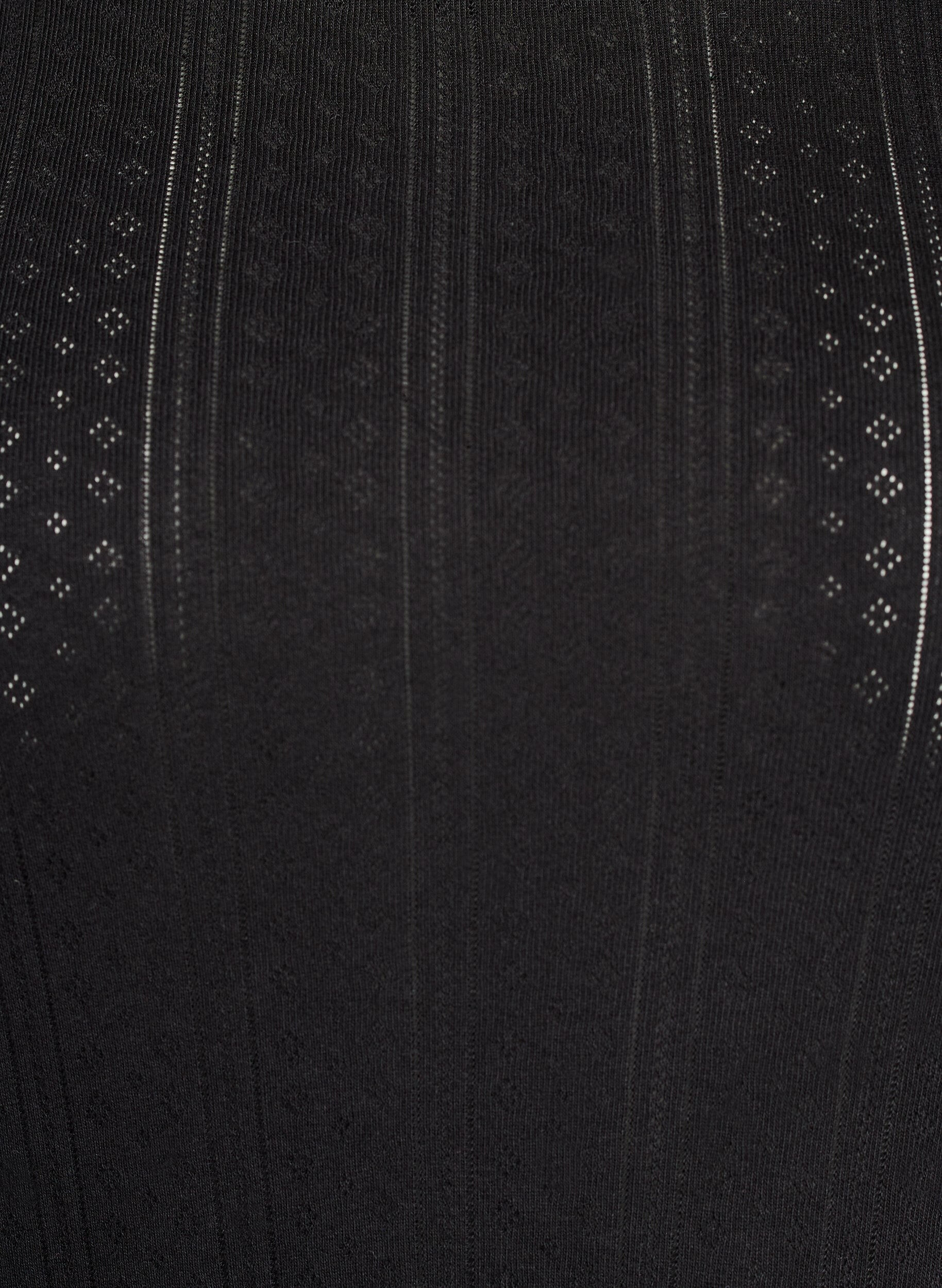 Zizzi Koszulka bawelniana z haftem oczka, Czarne, Packshot image number 2