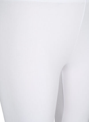 3/4-length wiskozowe legginsy w stylu basic, Bright White, Packshot image number 2
