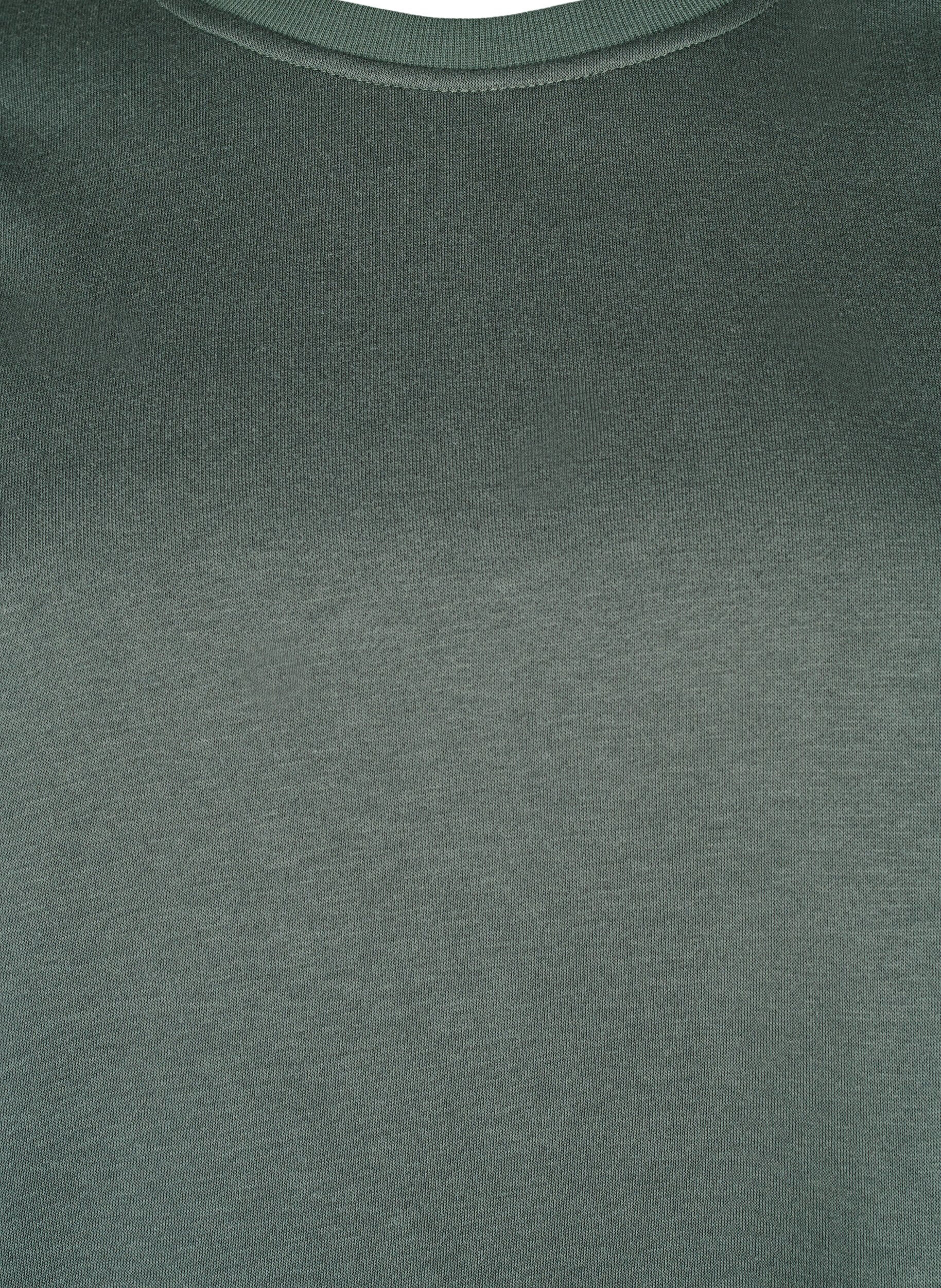 Zizzi Bluza z haftowanymi wycieciami, Thyme, Packshot image number 2