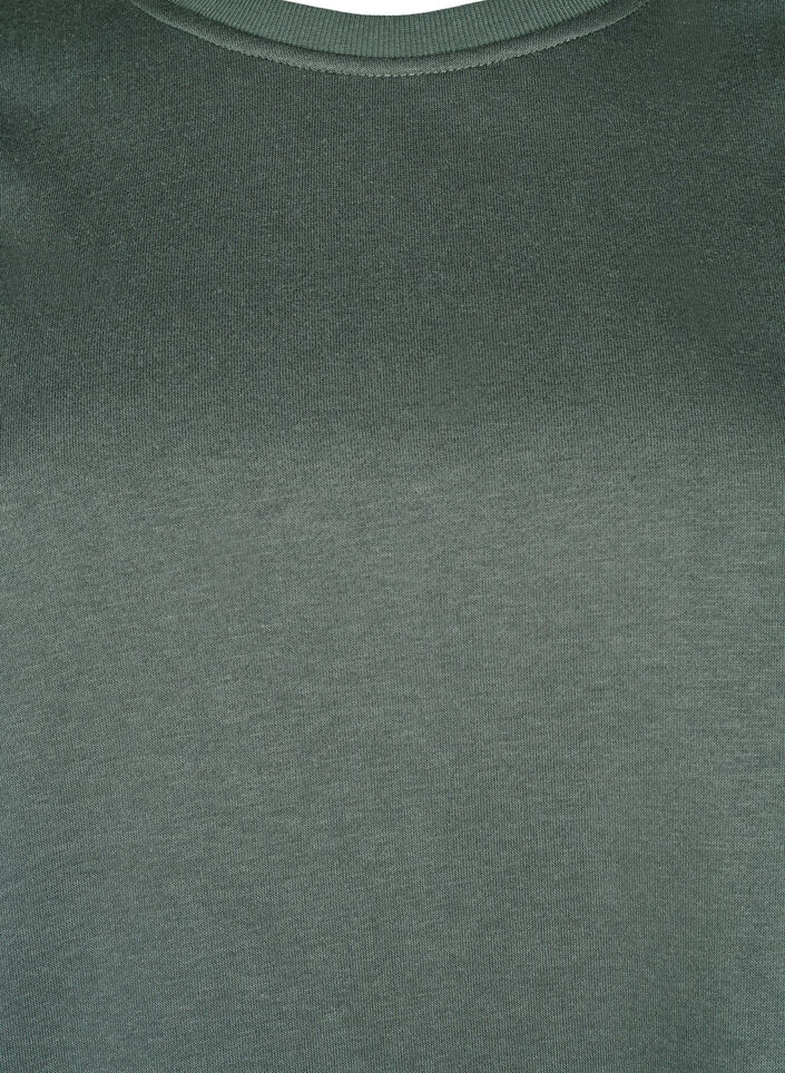 Bluza z haftowanymi wycieciami, Thyme, Packshot image number 2