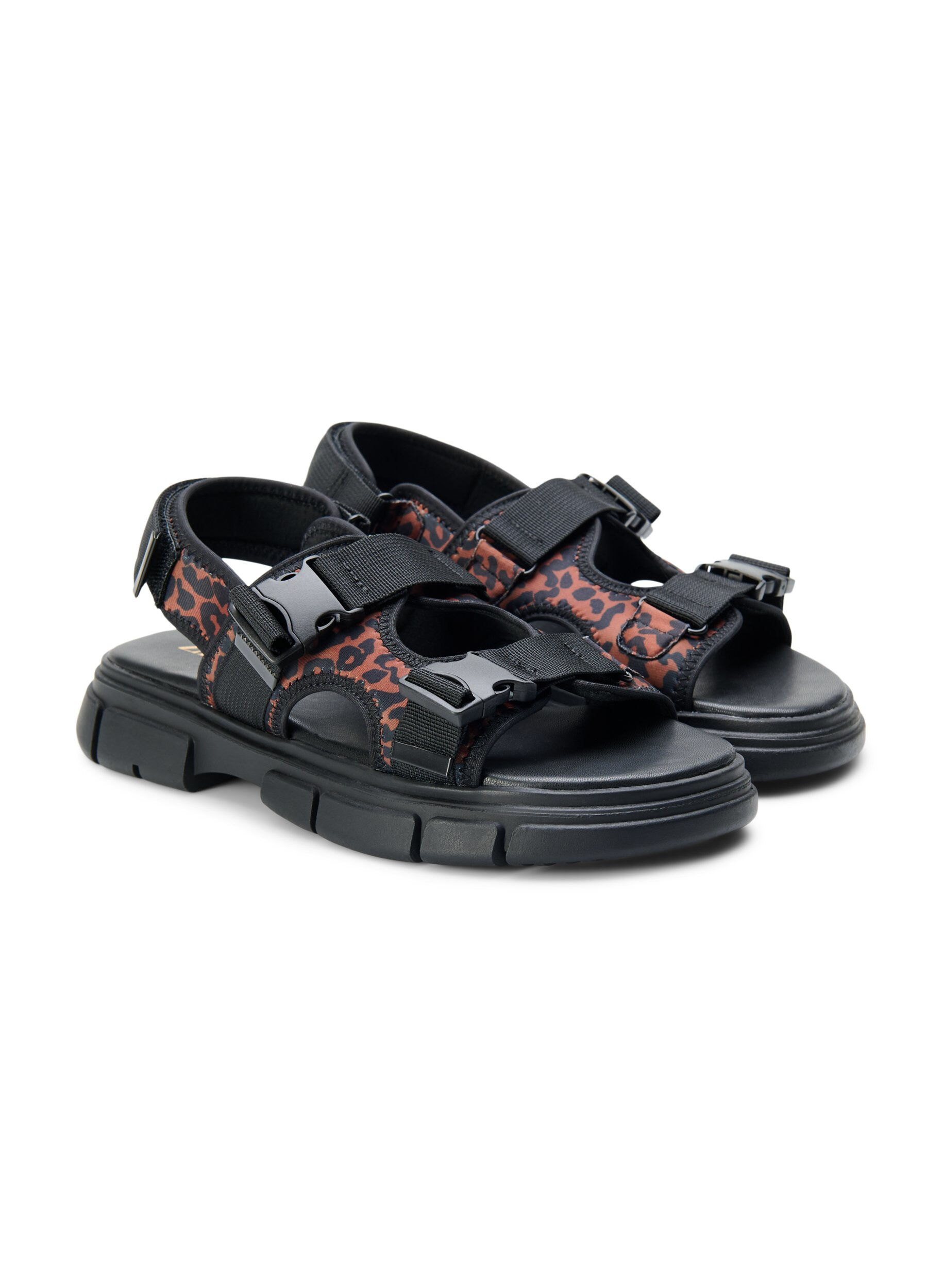 Zizzi Sandaly o szerokim kroju, Brązowy, Packshot image number 1