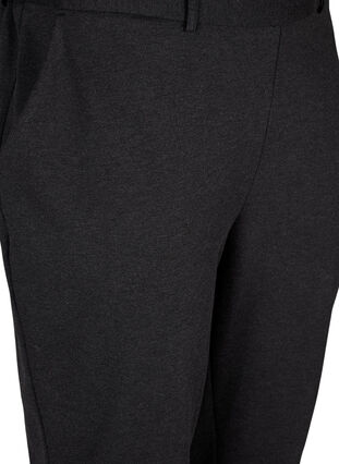Spodnie nad kostke z kieszeniami, Dark Grey Melange, Packshot image number 2