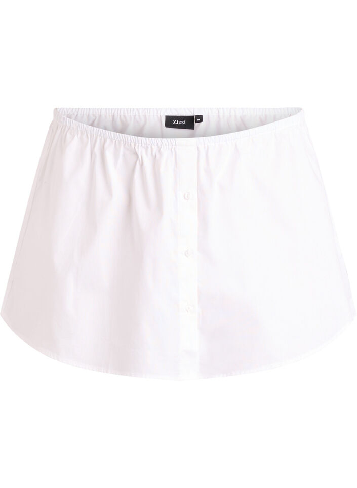 Przedluzacz koszuli wykonany w 100 % z bawelny, Biały, Packshot image number 0