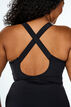 Strój kapielowy ze skrzyzowanymi ramiaczkami, Czarne, Model image number 2