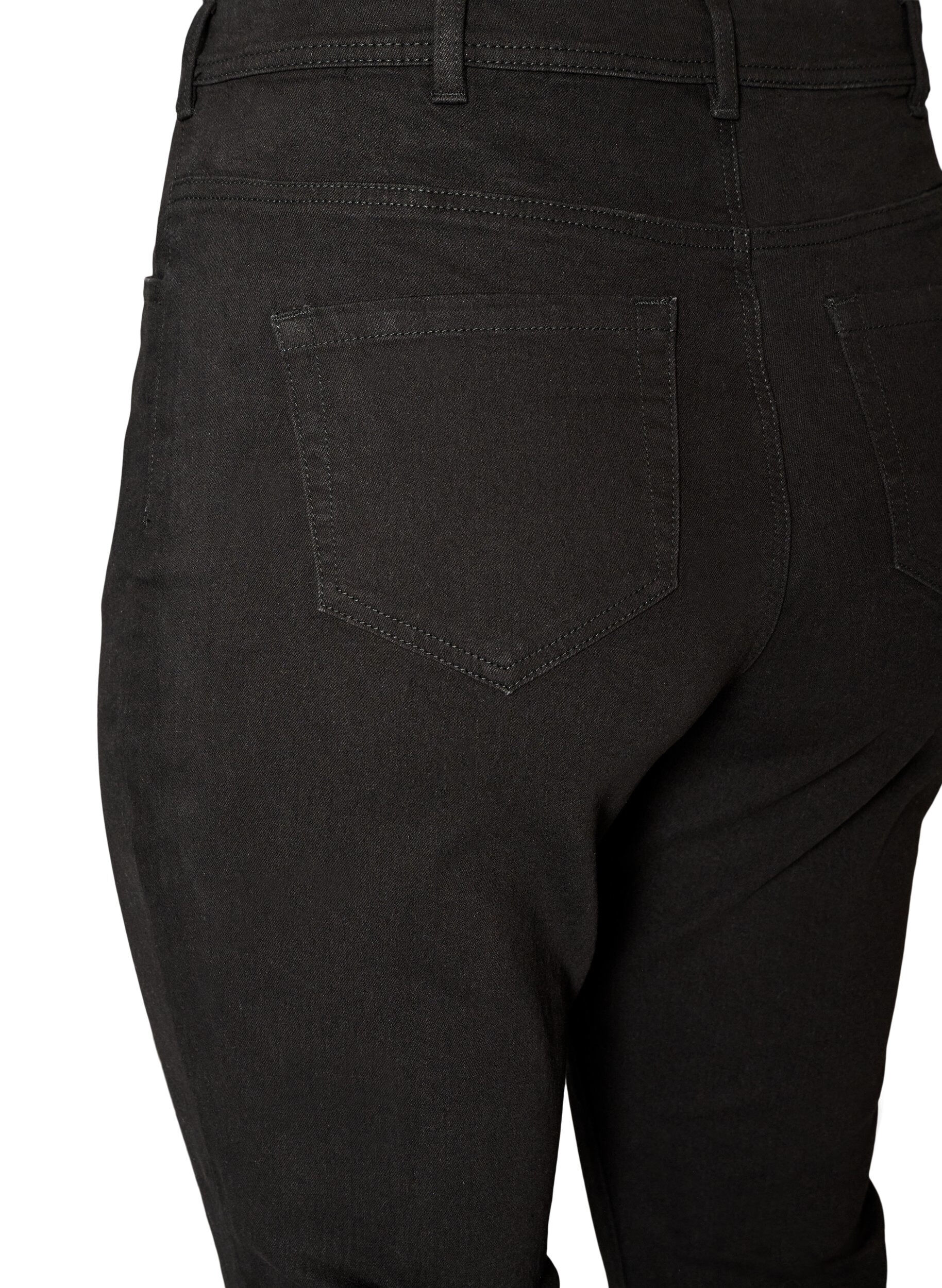 ZizziJeansy o wysokiej talii z rozcieciem na buty, Czarne, Packshot image number 3