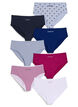  Majtki z regularnym stanem 7-pack, Niebieskie, Packshot image number 0