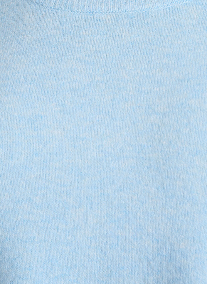 Knitted blouse with short sleeves, Light Blue, Packshot