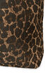 Denimowa torba shopper w panterke, Brązowy, Packshot image number 2