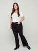 Ellen bootcut jeans with a high waist, Black, Model image number 0