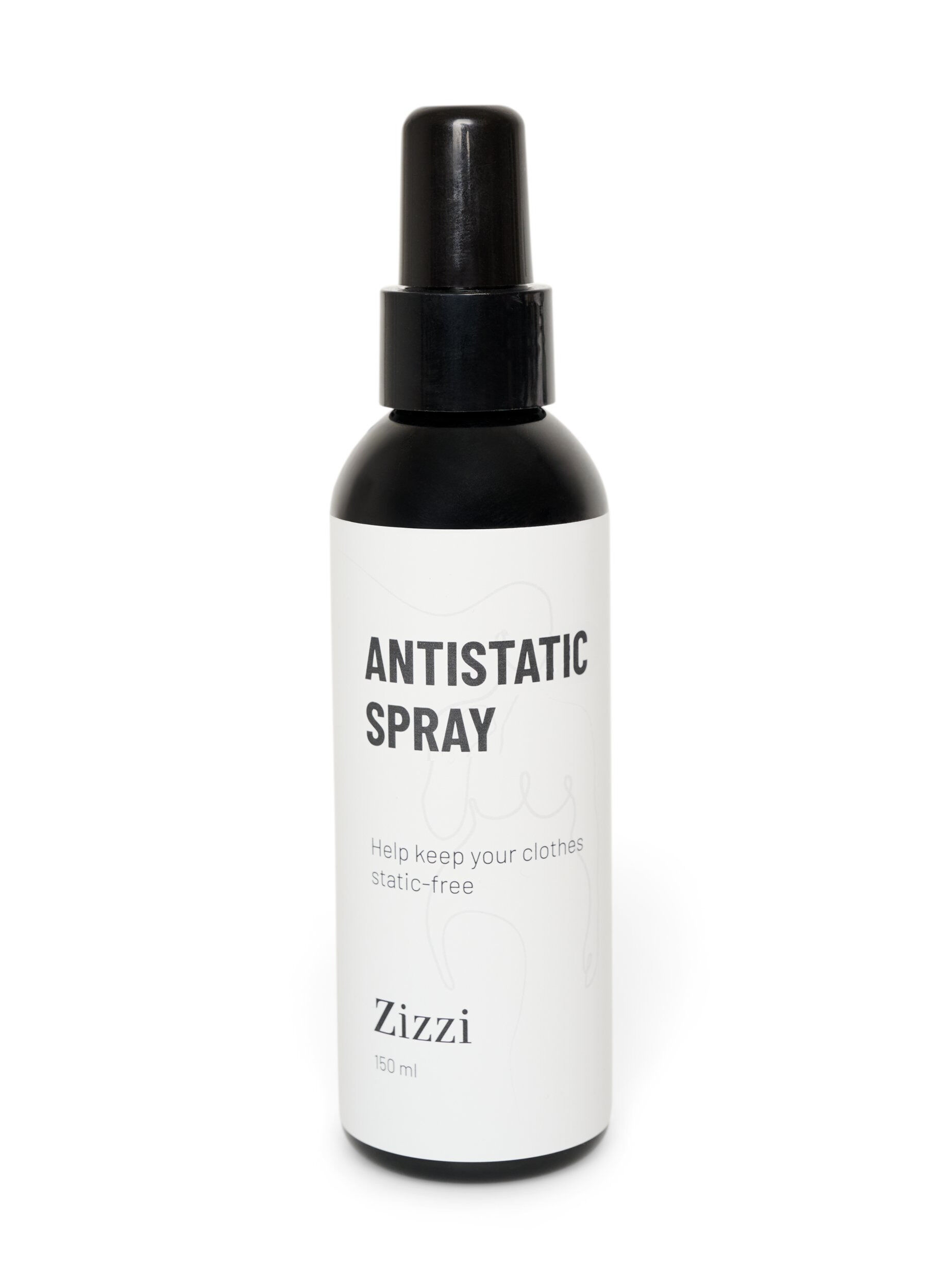 ZizziAntystatyczny spray do ubran, Czarne, Packshot image number 0