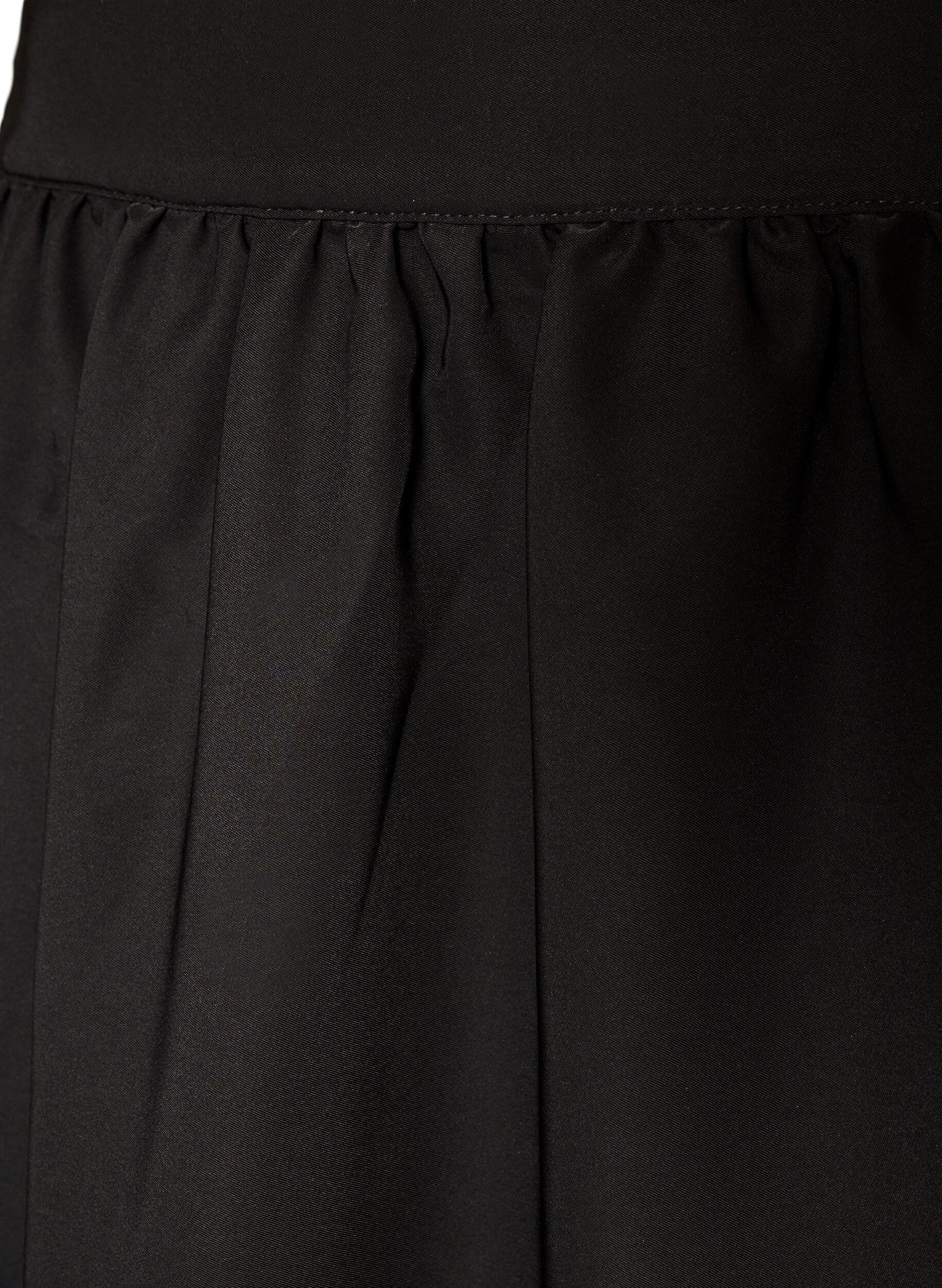 ZizziTrapezowa sp&oacute;dnica maxi z kieszeniami, Czarne, Packshot image number 2