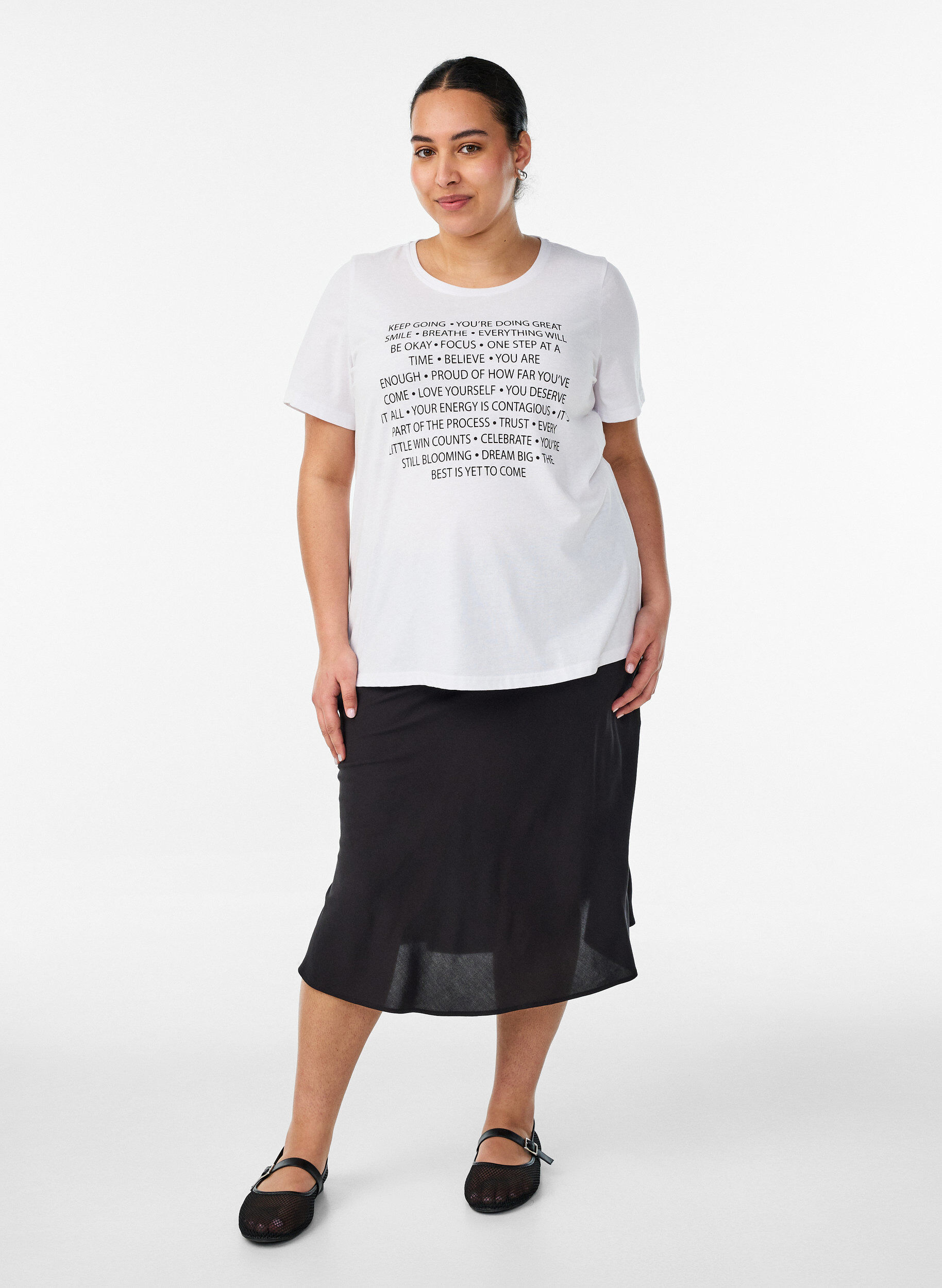 ZizziKoszulka z nadrukiem, Biały, Model image number 1