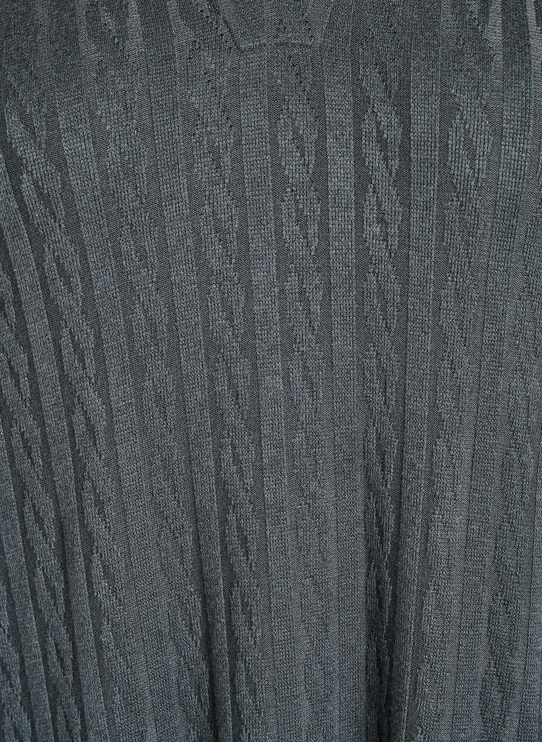 Zizzi Sukienka z warkoczowa struktura i dekoltem w serek, Zielony, Packshot image number 2