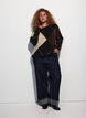 Sweter z rombowym wzorem, Czarne, Model image number 1
