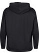 Bluza z kapturem i nadrukiem, Czarne, Packshot image number 1