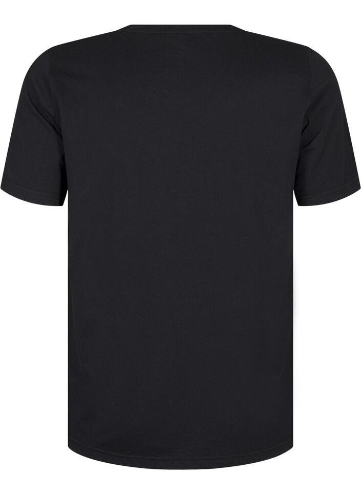 FLASH – koszulka z motywem, Black R. Gold Flower, Packshot image number 1