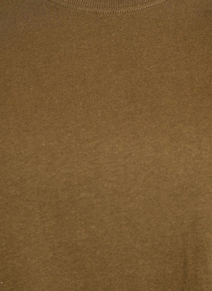 Podstawowa koszulka bawelniana z okraglym dekoltem, Zielony, Packshot image number 2