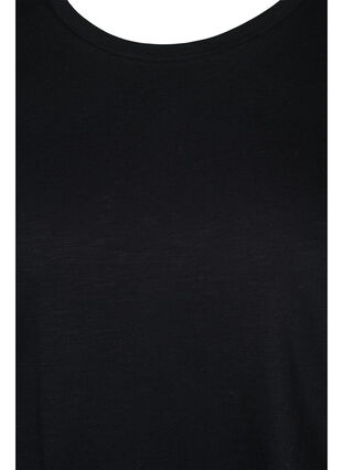 Podstawowa koszulka bawelniana 2-pack, Black/Black Stripe, Packshot image number 2