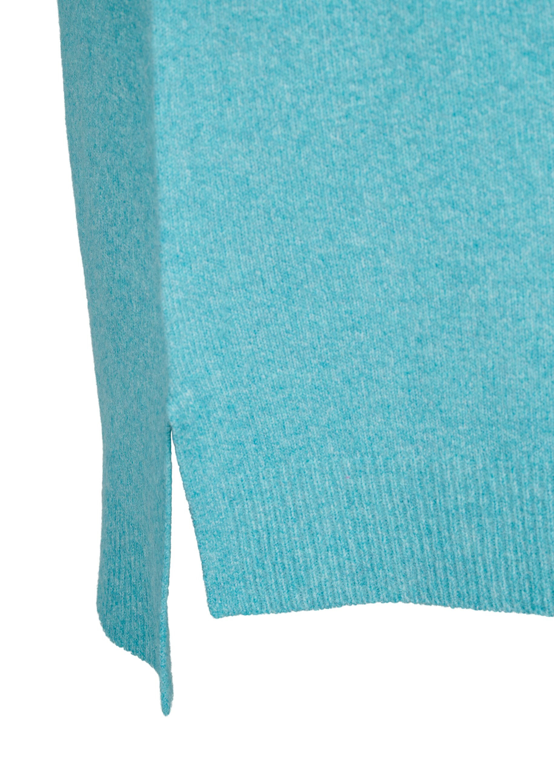 Zizzi Dzianinowa sukienka z rozcieciem, R. Waters/White Mel., Packshot image number 3