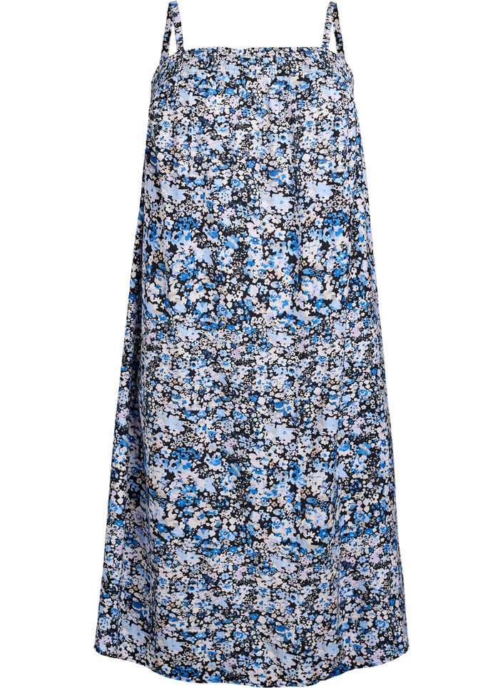 Sukienka midi z wiskozy, Czarne, Packshot image number 0