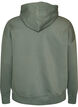 Bluza z kapturem z nadrukiem na piersi, Zielony, Packshot image number 1