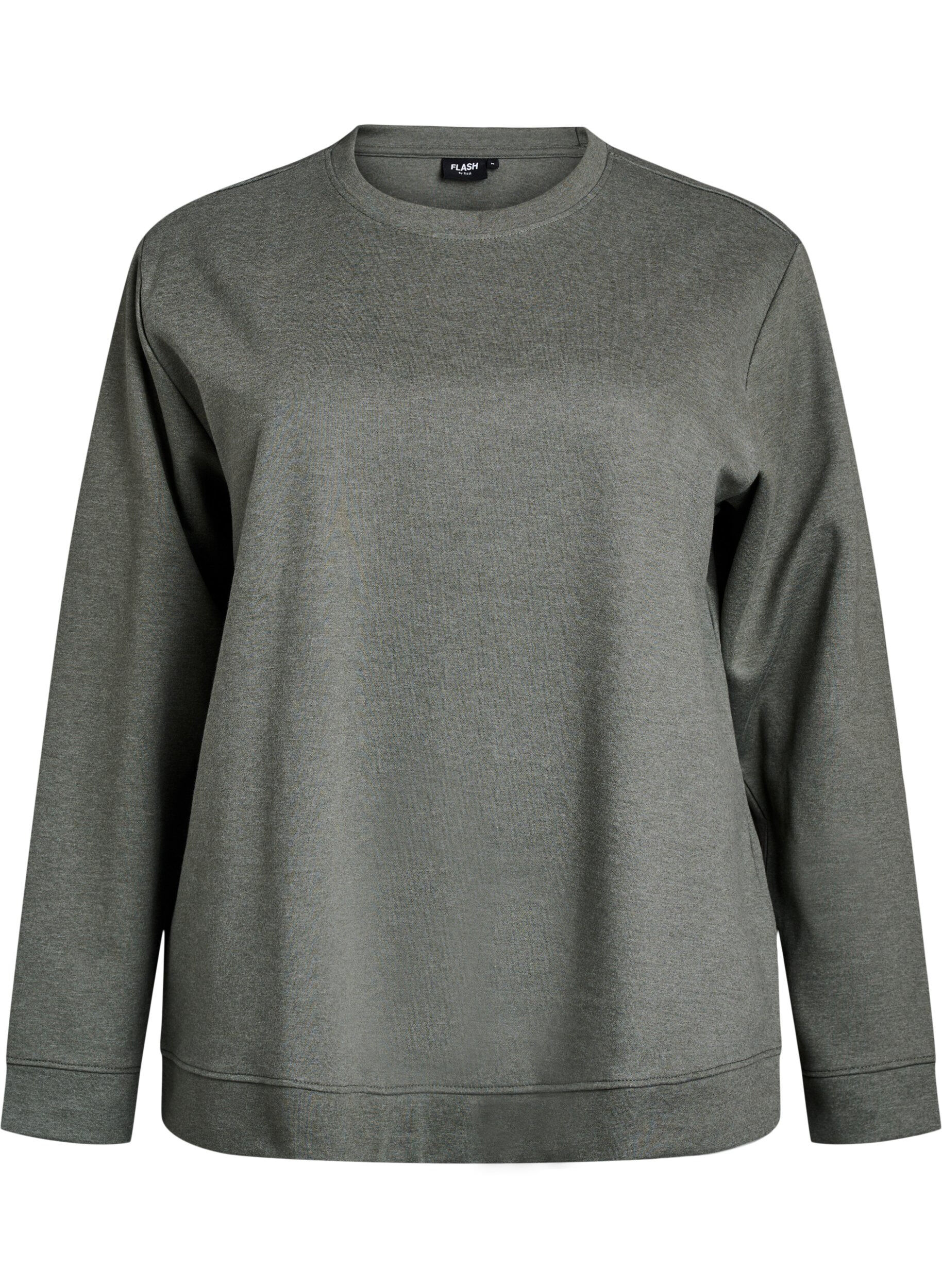 ZizziBluza z okraglym dekoltem, Zielony, Packshot image number 0
