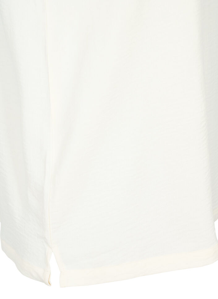 Top bez rekaw&oacute;w z marszczeniami, Biały, Packshot image number 3