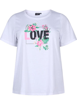 FLASH – koszulka z motywem, Bright White Love, Packshot image number 0