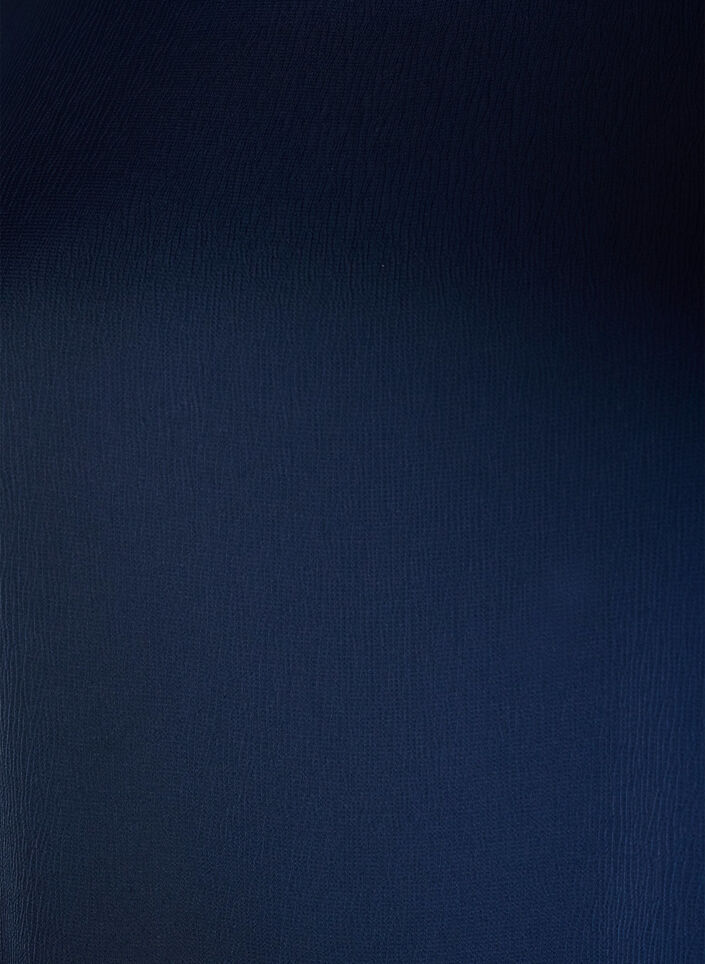 Bluzka satynowa z rekawami do lokcia, Niebieskie, Packshot image number 2