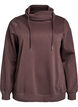 Bluza z wysokim kolnierzem i kieszeniami, Brązowy, Packshot image number 0