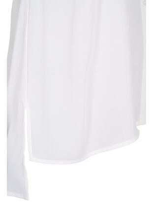 Koszula z dlugim rekawem i dekoltem w szpic, Bright White, Packshot image number 3