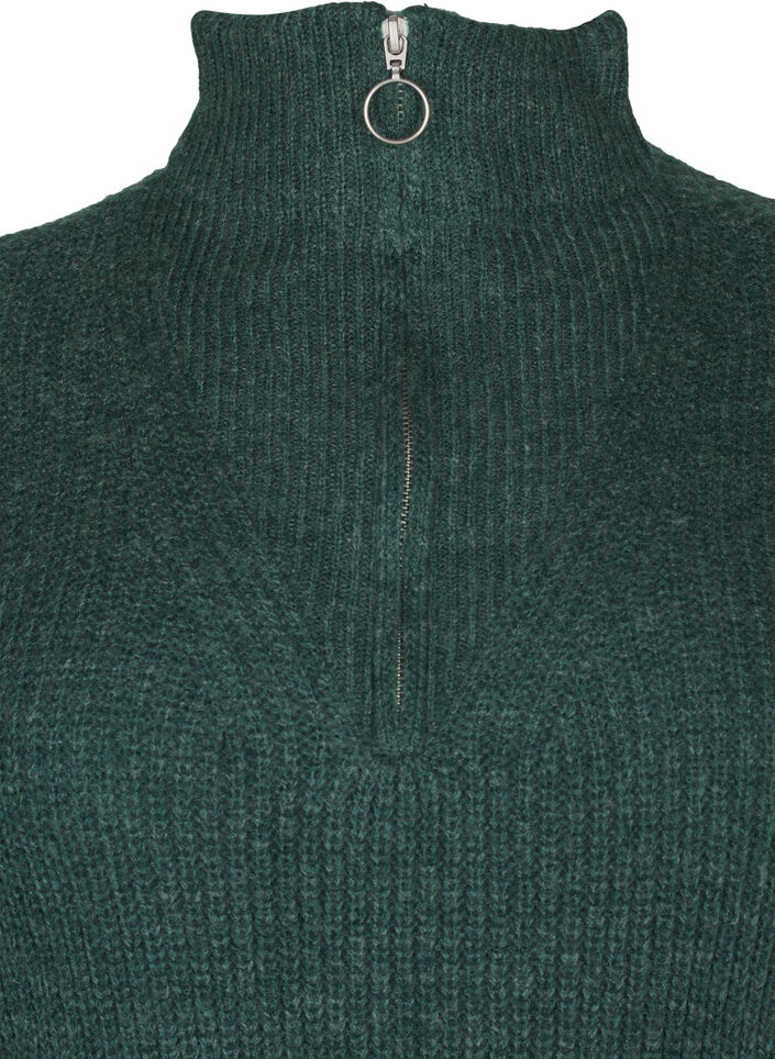 Flash – Dzianinowa sukienka z golfem, Sea Moss Mel., Packshot image number 2