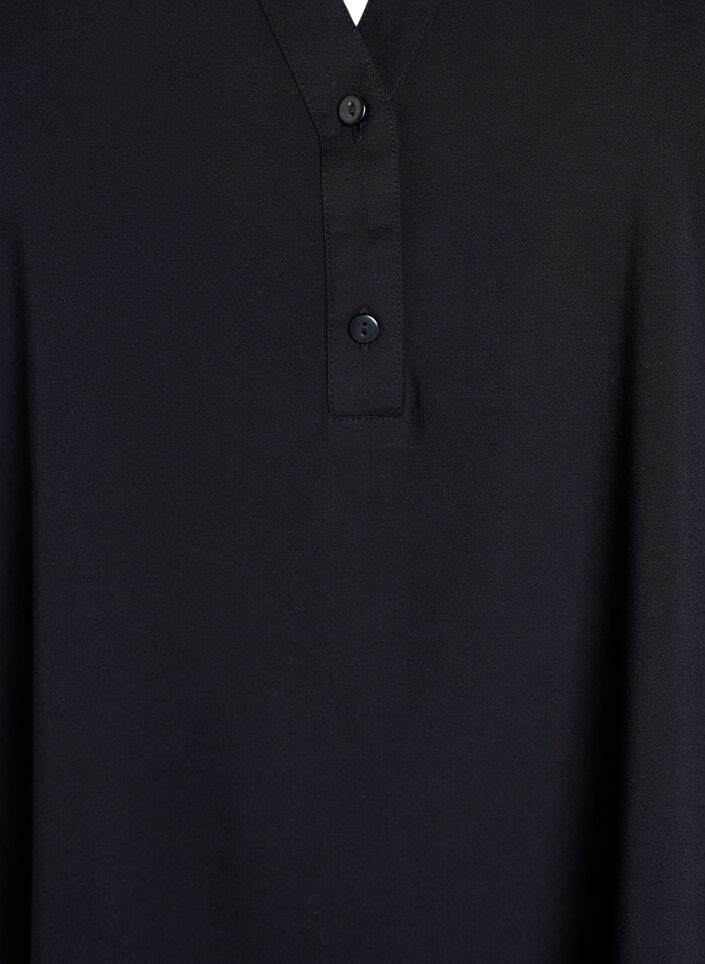 Wiskozowa bluzka bez rekaw&oacute;w, Czarne, Packshot image number 2