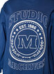 Bluza z wysokim kolnierzem i sportowym motywem z przodu, Niebieskie, Packshot image number 2