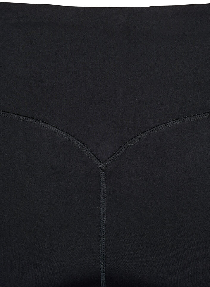 CORE, odporne na przysiady legginsy sportowe 3/4 z kieszenia, Czarne, Packshot image number 3