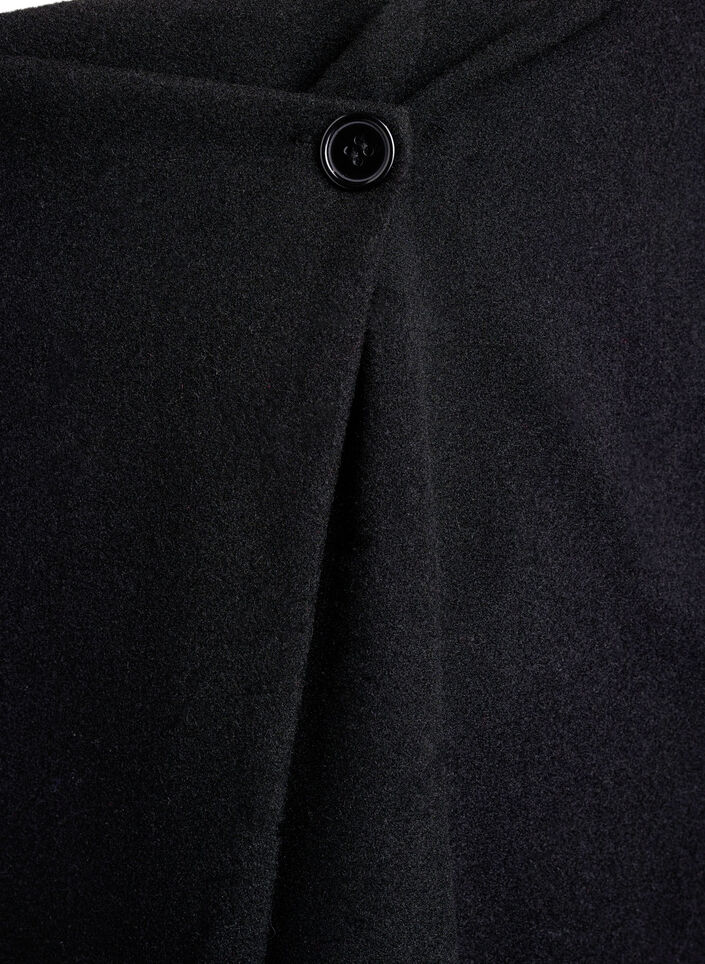 Spódniczka mini z guzikami, Czarne, Packshot image number 3