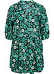 	 Floral tunic in viscose, Green Flower AOP, Packshot image number 0