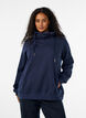 Bluza z wysokim kolnierzem i kieszeniami, Niebieskie, Model image number 0