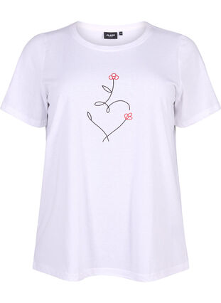 FLASH – koszulka z motywem, Bright White Heart, Packshot image number 0
