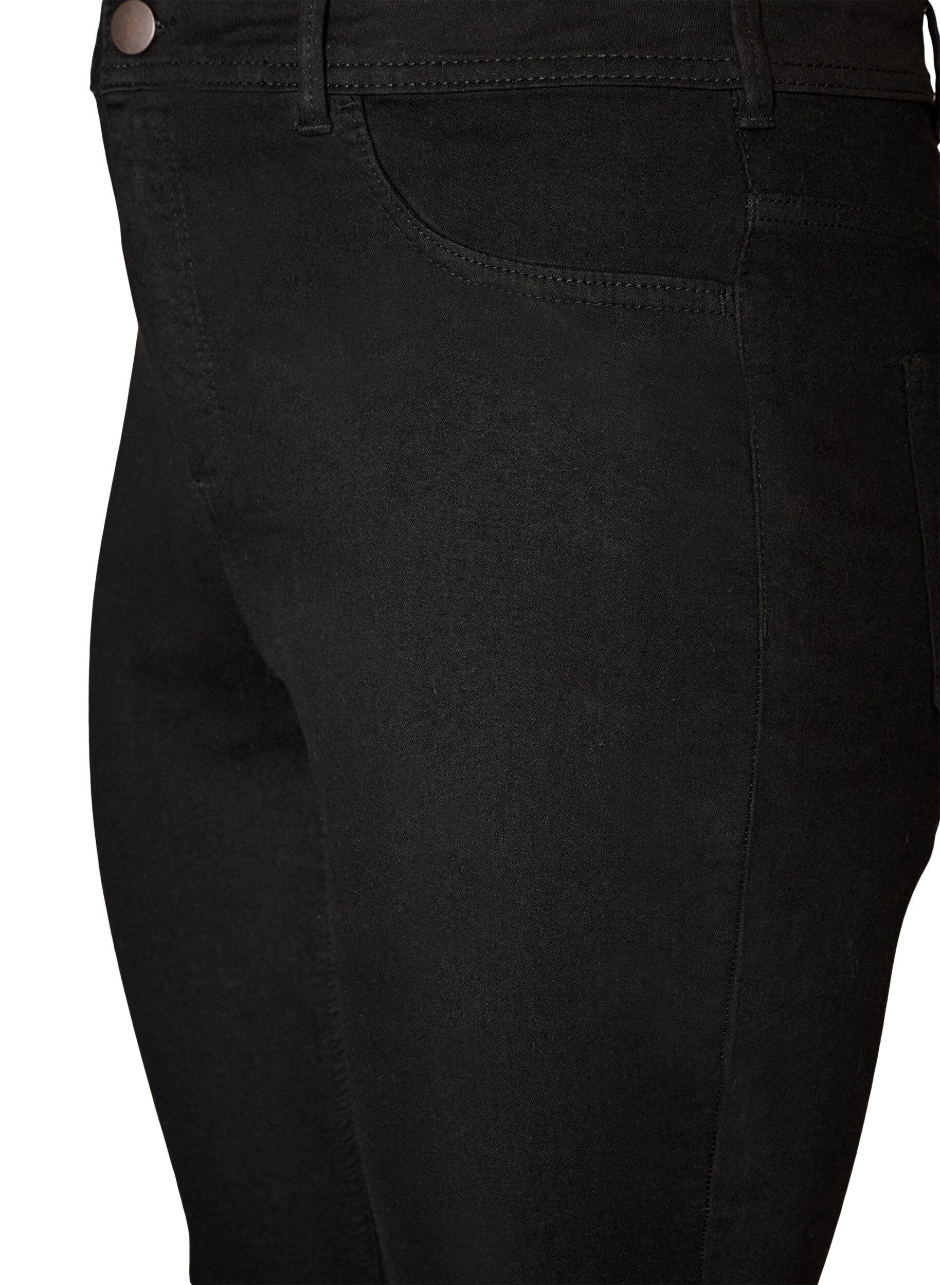 ZizziJeansy Amy o kroju super slim fit z wysokim stanem, Czarne, Packshot image number 2