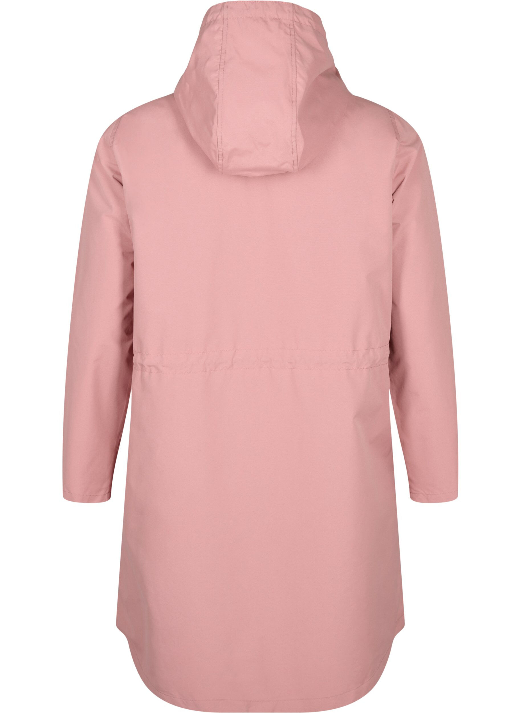 Zizzi Flash &ndash; wodoodporna parka z kapturem, Ash Rose, Packshot image number 1