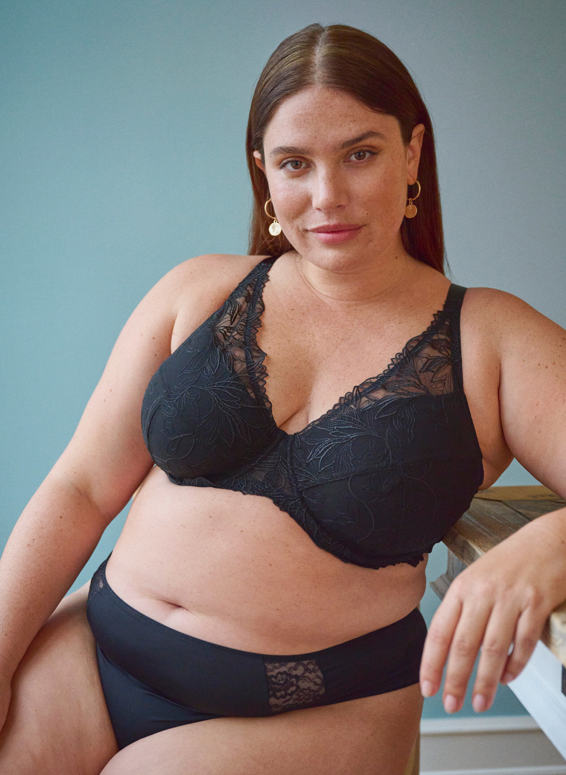 Zizzi Koronkowe g-stringi (3-pack), Czarne, Image image number 0