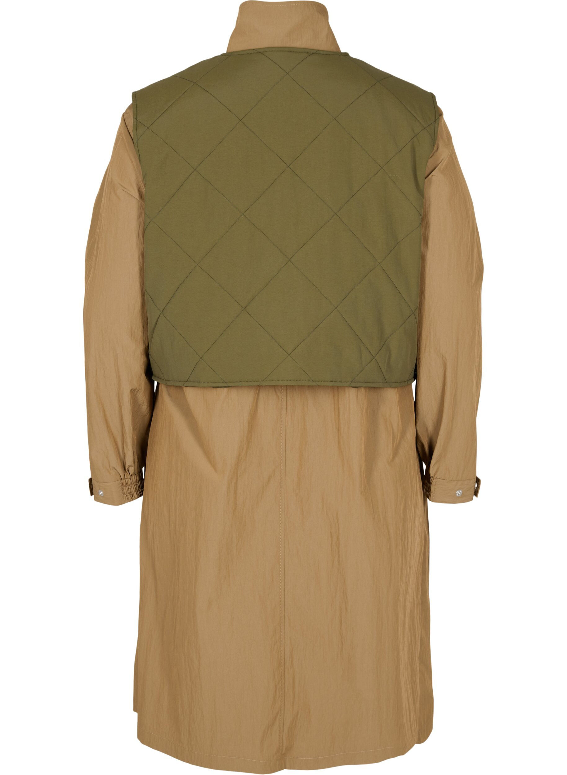 Zizzi Parka z&nbsp;odpinanym bezrekawnikiem, Ermine w. Grape Leaf, Packshot image number 1